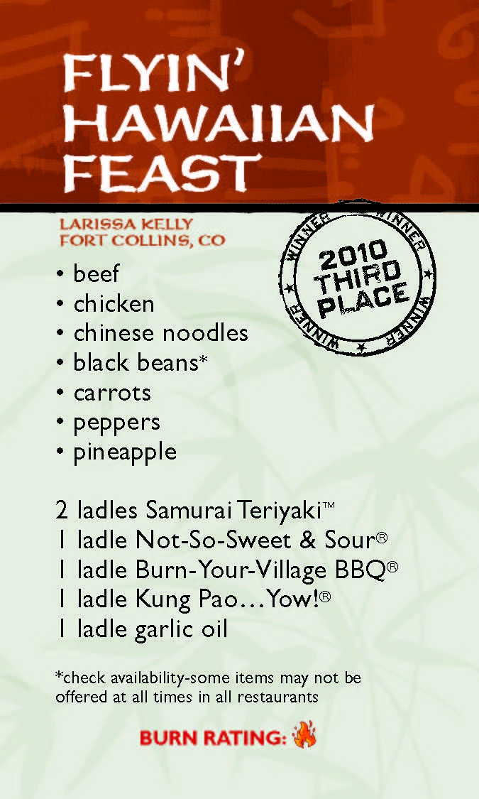 Flyin' Hawaiian Feast | HuHot Mongolian Grill