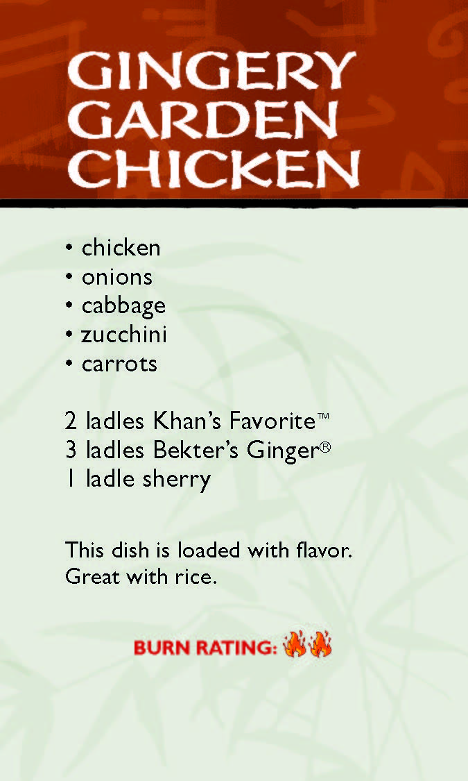 Gingery Garden Chicken | HuHot Mongolian Grill